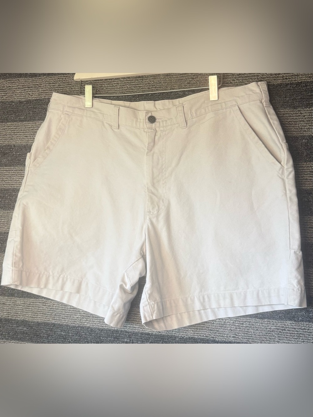Patagonia Men's Beige Organic Cotton Stand Up Shorts Size 38 EUC